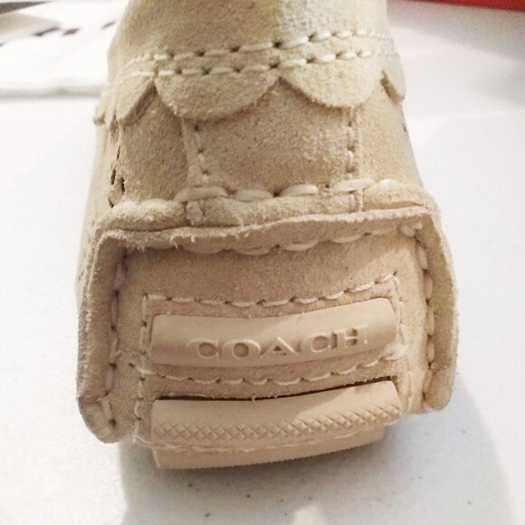 Coach Cream Crosby Driver Suede Tea Rose NIB S5.5 - Picture 9 of 12